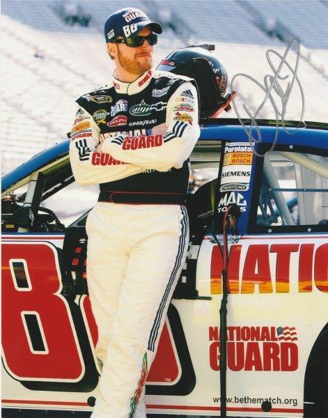 DALE EARNHARDT JR Signed NASCAR 8 x 10 Photo Poster painting Autographed