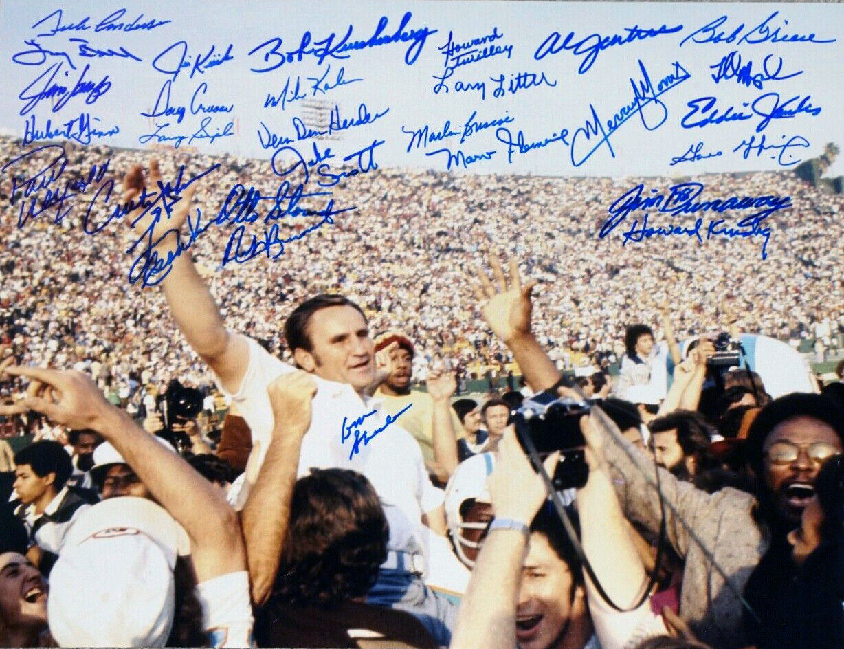 1972 DOLPHINS DON SHULA CSONKA & GRIESE Signed 8x10 Autographed Photo Poster painting Reprint