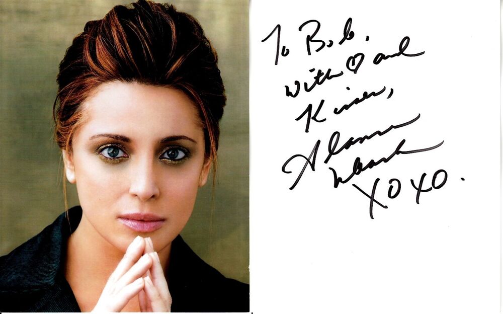 ALANNA UBACH hand-signed BEAUTIFUL 8x10 COLOR CLOSEUP authentic w/ UACC RD