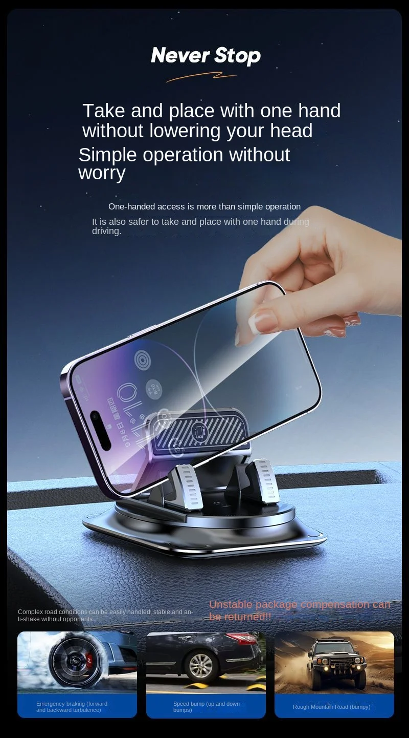 Car dashboard mobile phone holder