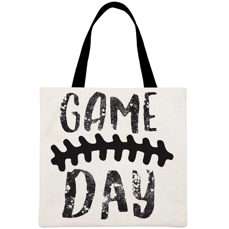 football Printed Linen Bag-Annaletters