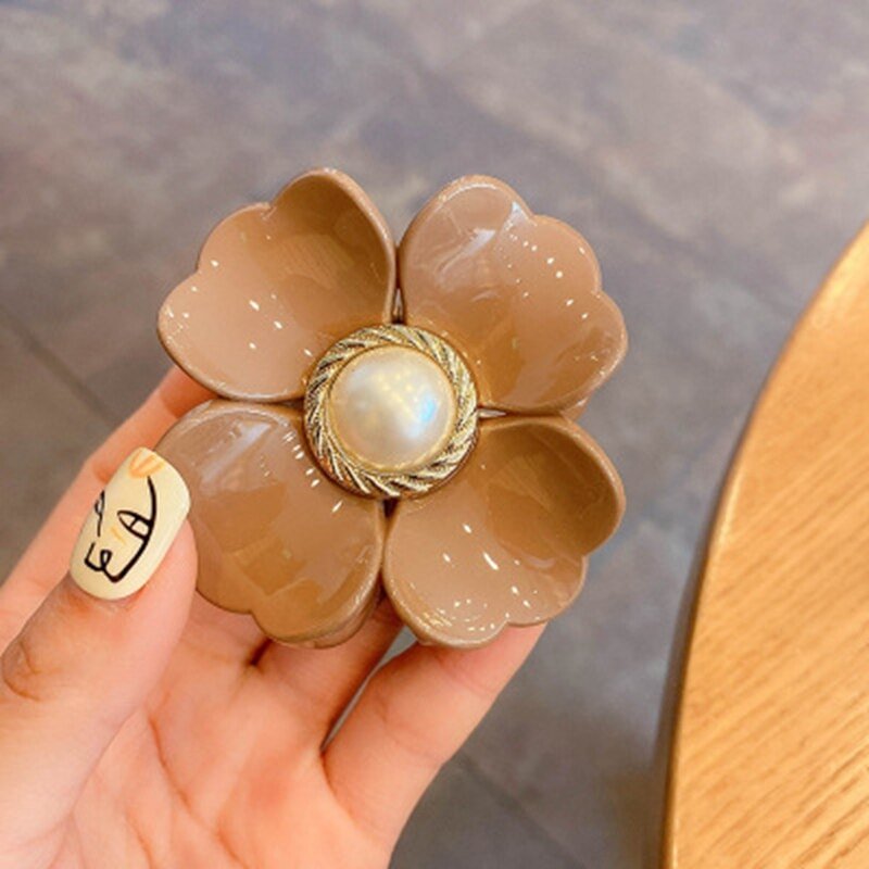 Sweet Flower Shape Hair Clips for Women Girls Hair Claw Chic Barrettes Claw Crab Hairpins Styling Bohemia Hair Accessories Gift