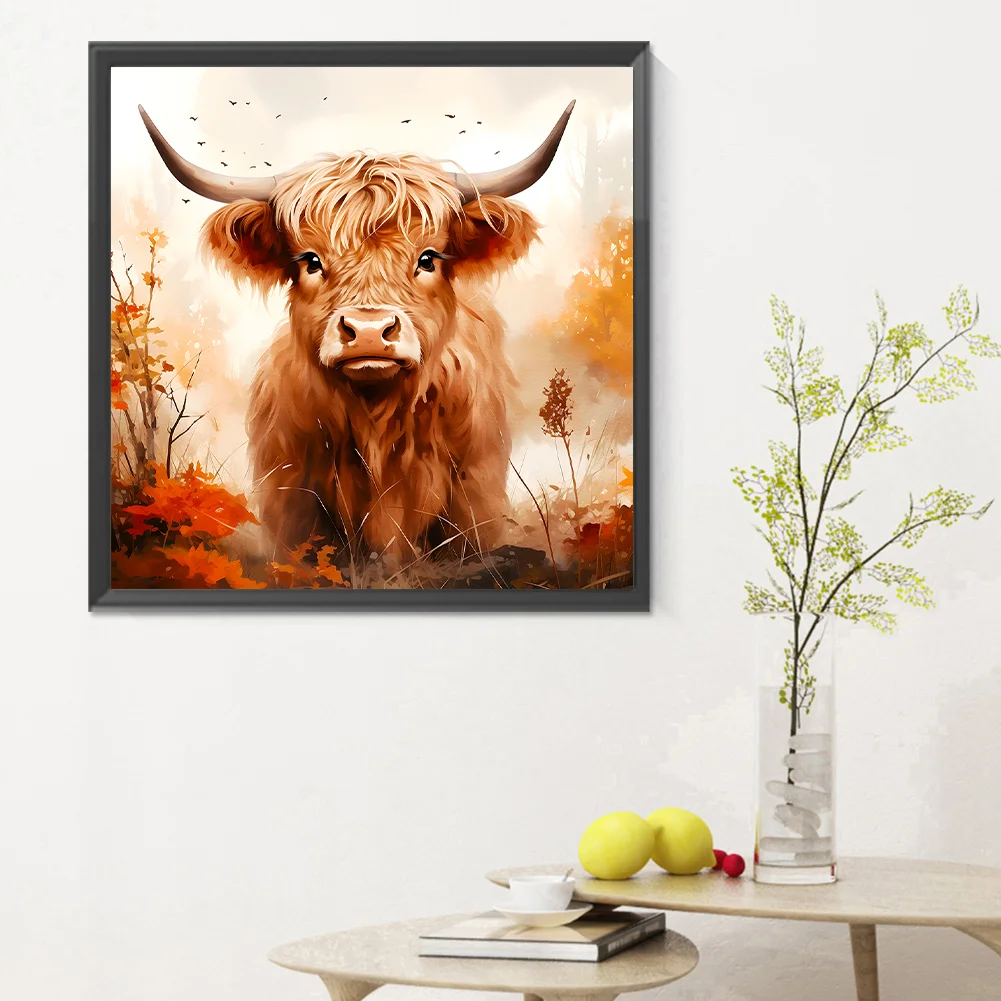 Diamond Painting - Full Round Drill - Highland Yak(Canvas|30*30cm)