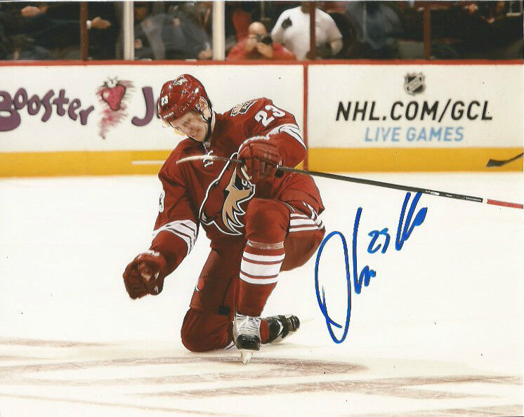 Phoenix Coyotes Oliver Ekman Larsson Autographed Signed 8x10 NHL Photo Poster painting COA Celly