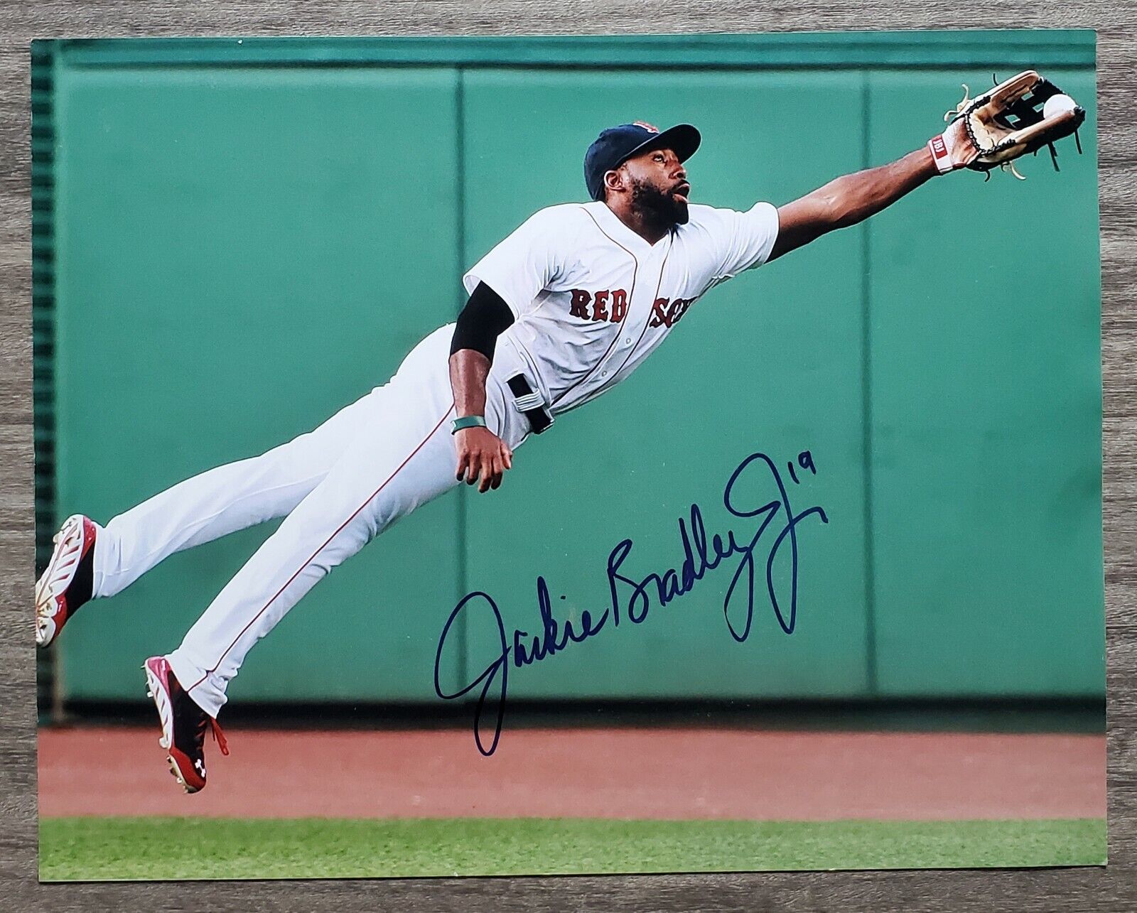 Jackie Bradley Jr Signed 11x14 Photo Poster painting Boston Red Sox 2018 World Series Champ RAD