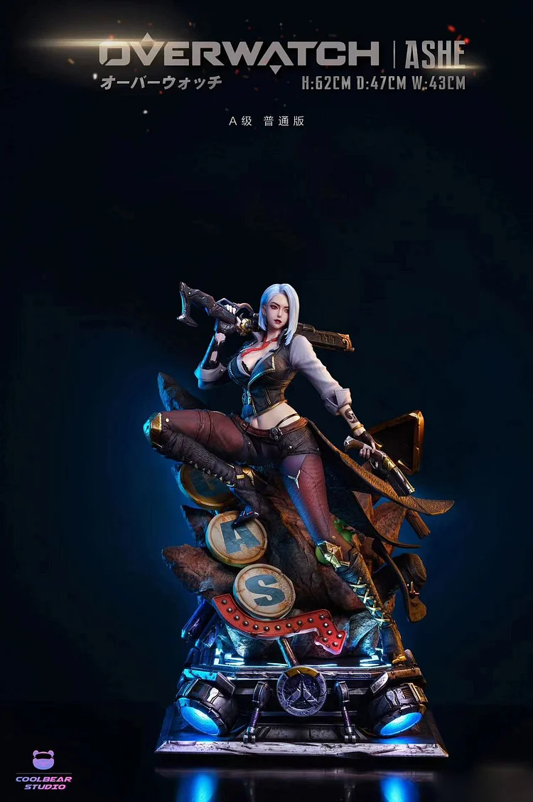 Pre-order 1/4 Scale Ashe with LED - Overwatch Resin Statue - coolbear
