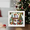 5D DIY Partial Special Shaped Drill Diamond Painting Xmas Snowman With Frame Kit19.2x19.2cm