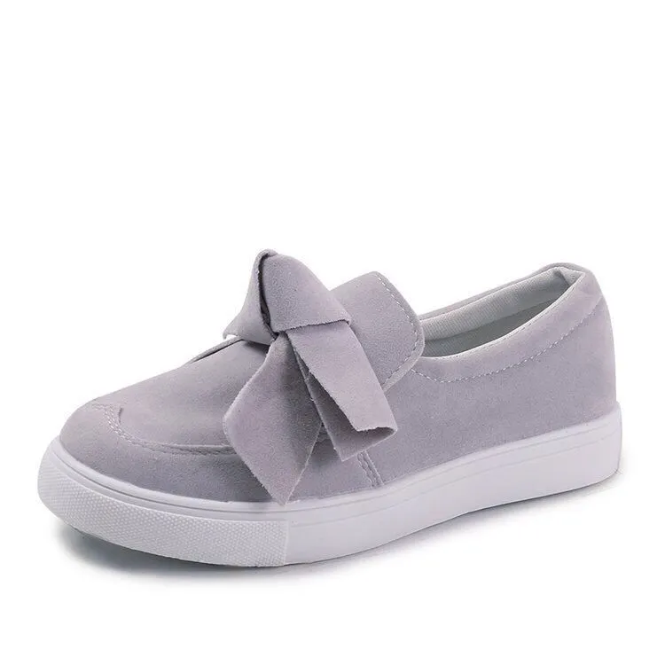 Yyvonne Lefu Shoes Women's Large Size 2025 Spring And Autumn Bows Shallow Mouth Single Shoes Thick Sole Casual Lazy Single Shoes