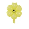 6 Petals Smile Daisy Flower Large Aluminum Film Balloons Party Birthday Festive Decors