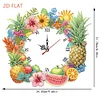 DIY Fruit Diamond Clock Art Pendant Home Wall Decoration Crafts