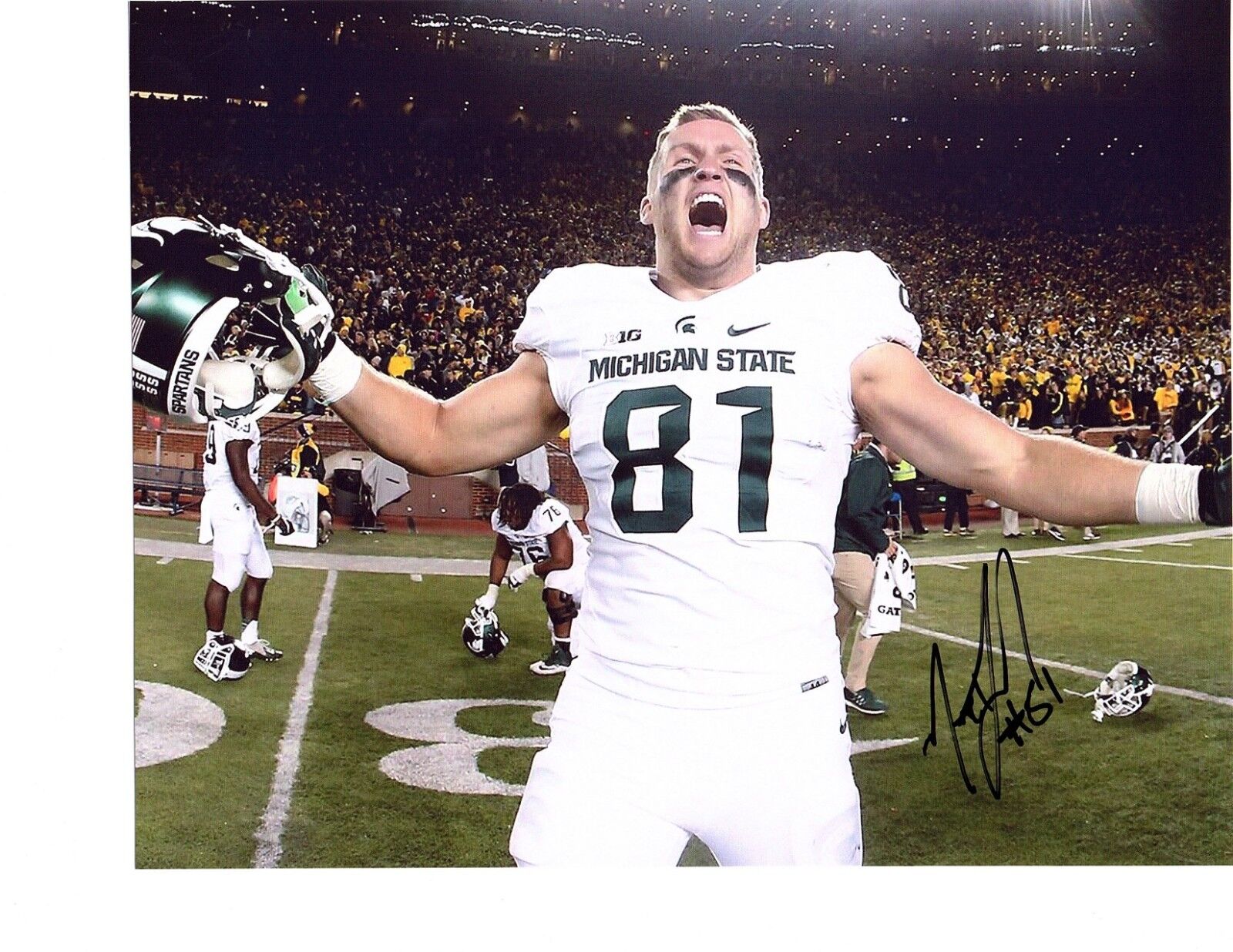 Matt Sokol signed autographed 8x10 Photo Poster painting Michigan State Spartans MSU football