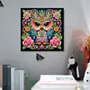 Diamond Painting-DIY Special Shaped Drill Rose Surrounded Mandala Owl with Frame(29x29cm)