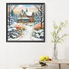 Diamond Painting -DIY Round Drill Winter Snow House