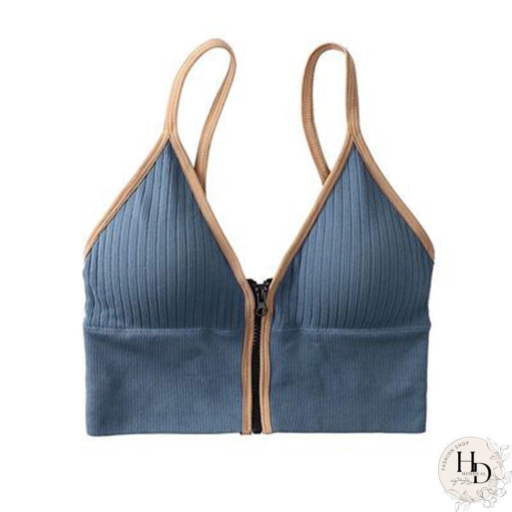 Korean Striped Crop Tops Slim Fit Spaghetti Strap Tanke Top Women Built In Bra Off Shoulder Sleeveless Versatile Camisole Ins