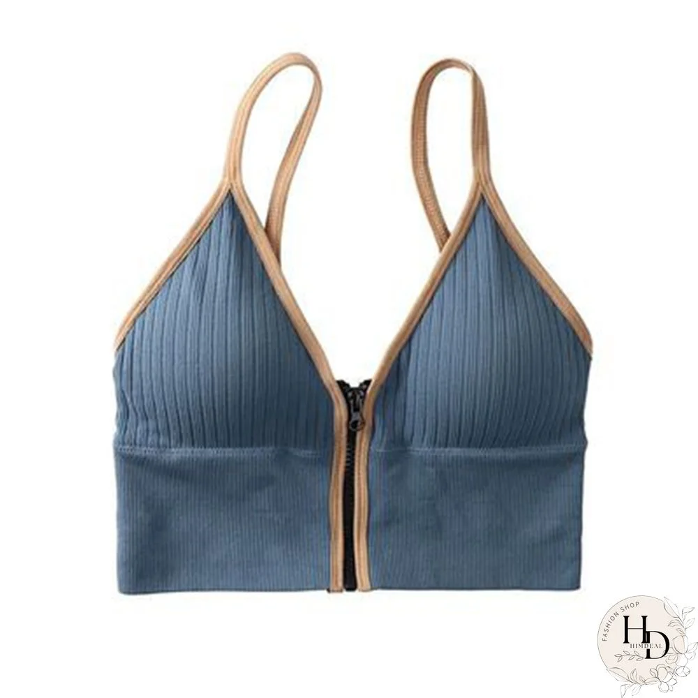 Korean Striped Crop Tops Slim Fit Spaghetti Strap Tanke Top Women Built In Bra Off Shoulder Sleeveless Versatile Camisole Ins