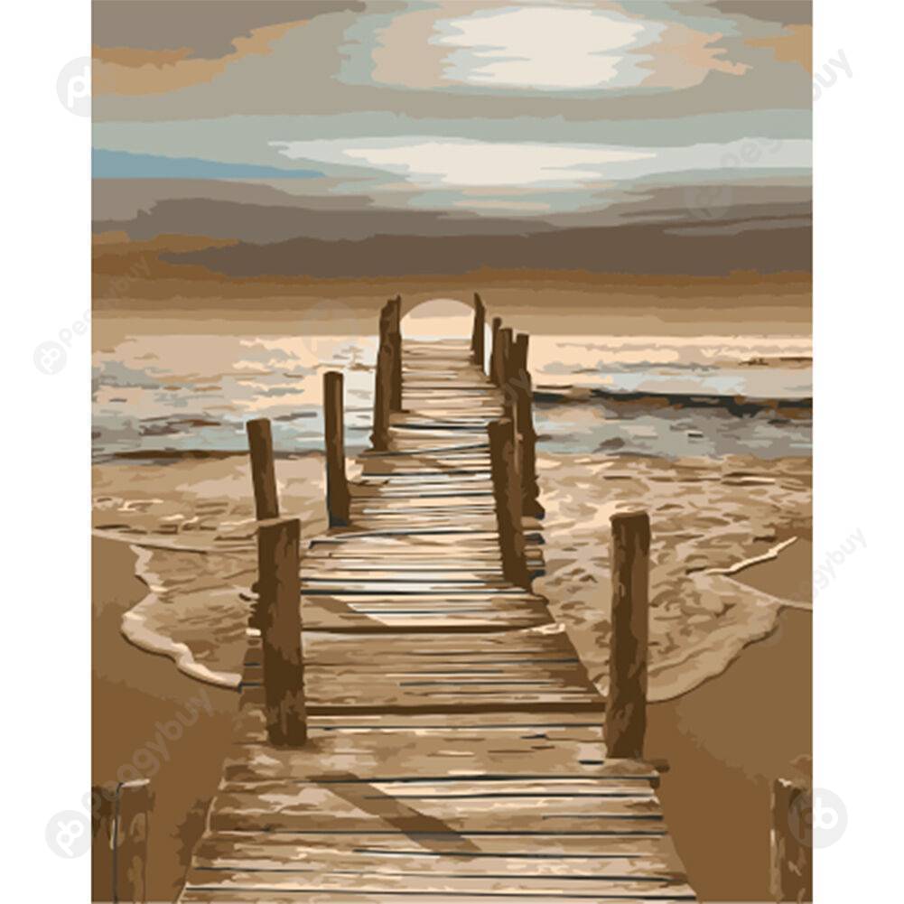 

30*40CM Paint By Numbers-Waterscape, 501 Original