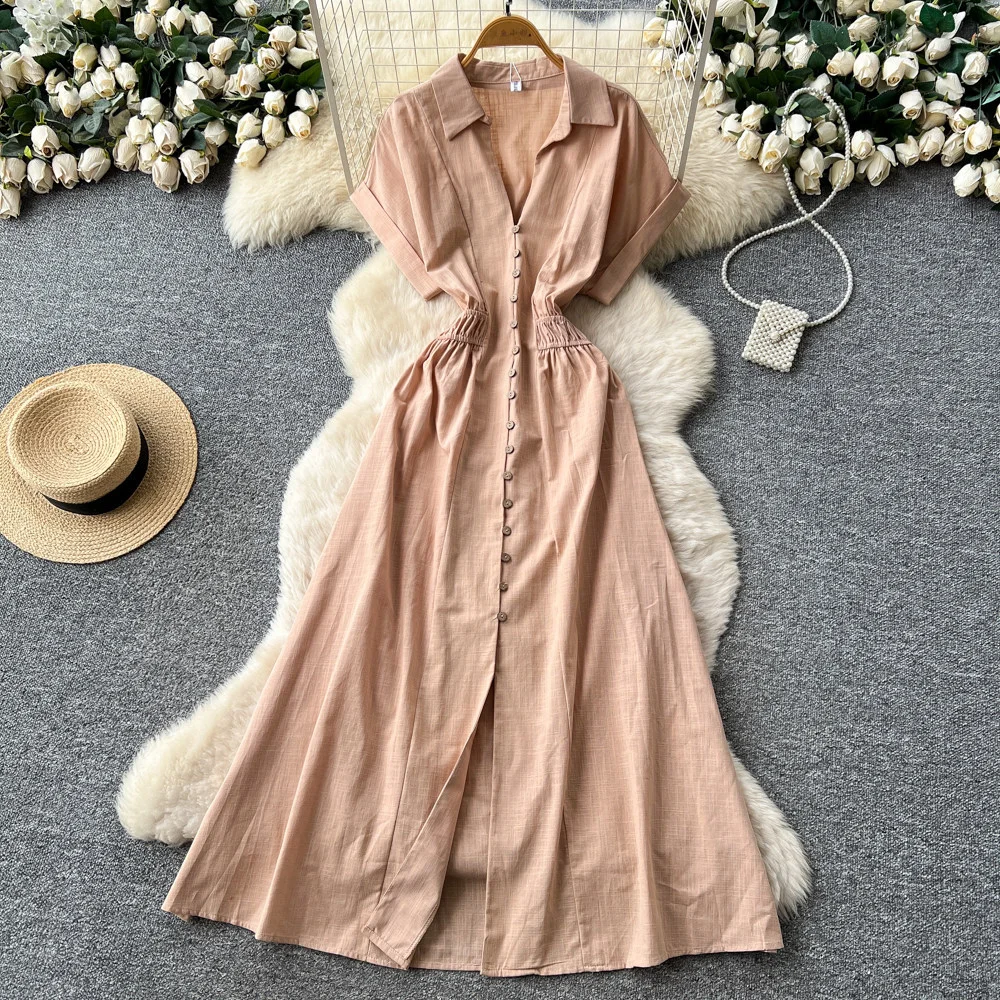 Nigikala Nigikala Dress Female High-End Light Luxury Famous Bubble Bubble Sleeve Dress Design Feel Waist Strap Fluffy French Dress