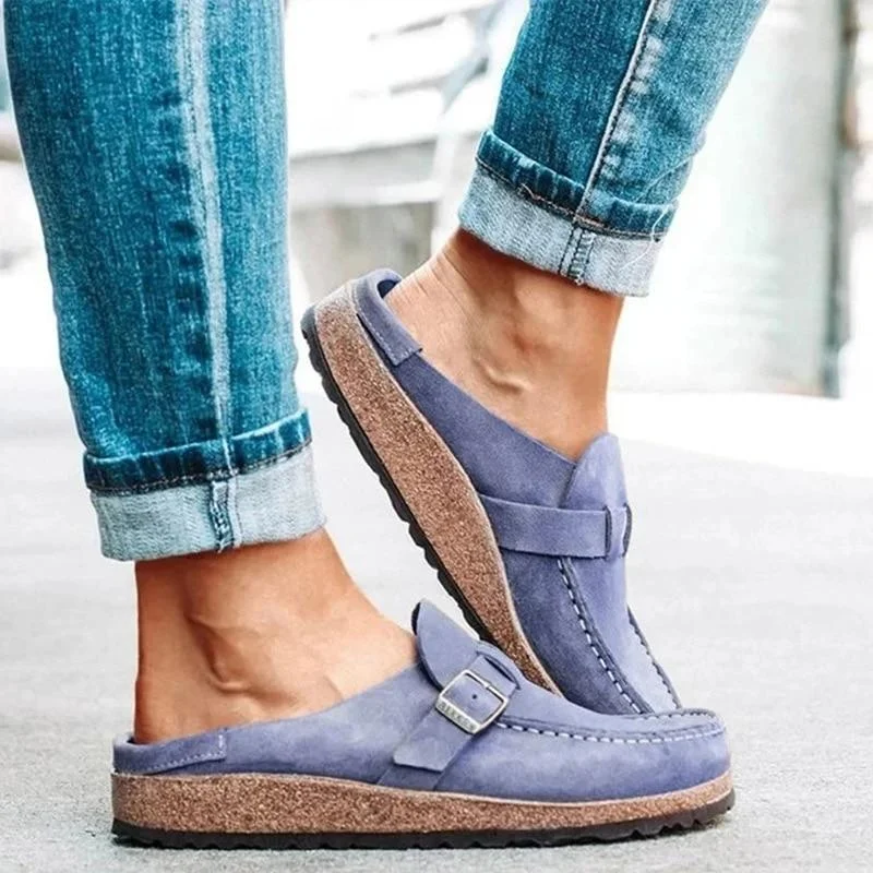 Flats Women Loafers Retro Shoes Slip On Ladies Comfort Platform Female Zapatos Mujer 2020 New Plus Size Casual Woman Summer 1102