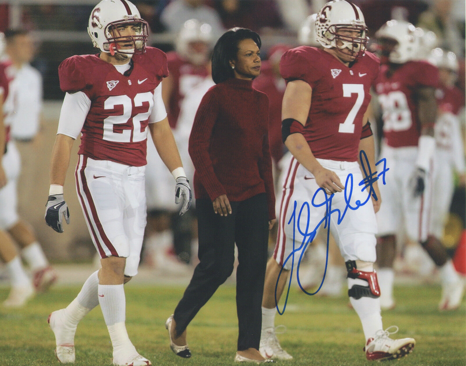 Toby Gerhart MN *Minnesota Vikings* Stanford Signed 8x10 Photo Poster painting G2 COA GFA PROOF!