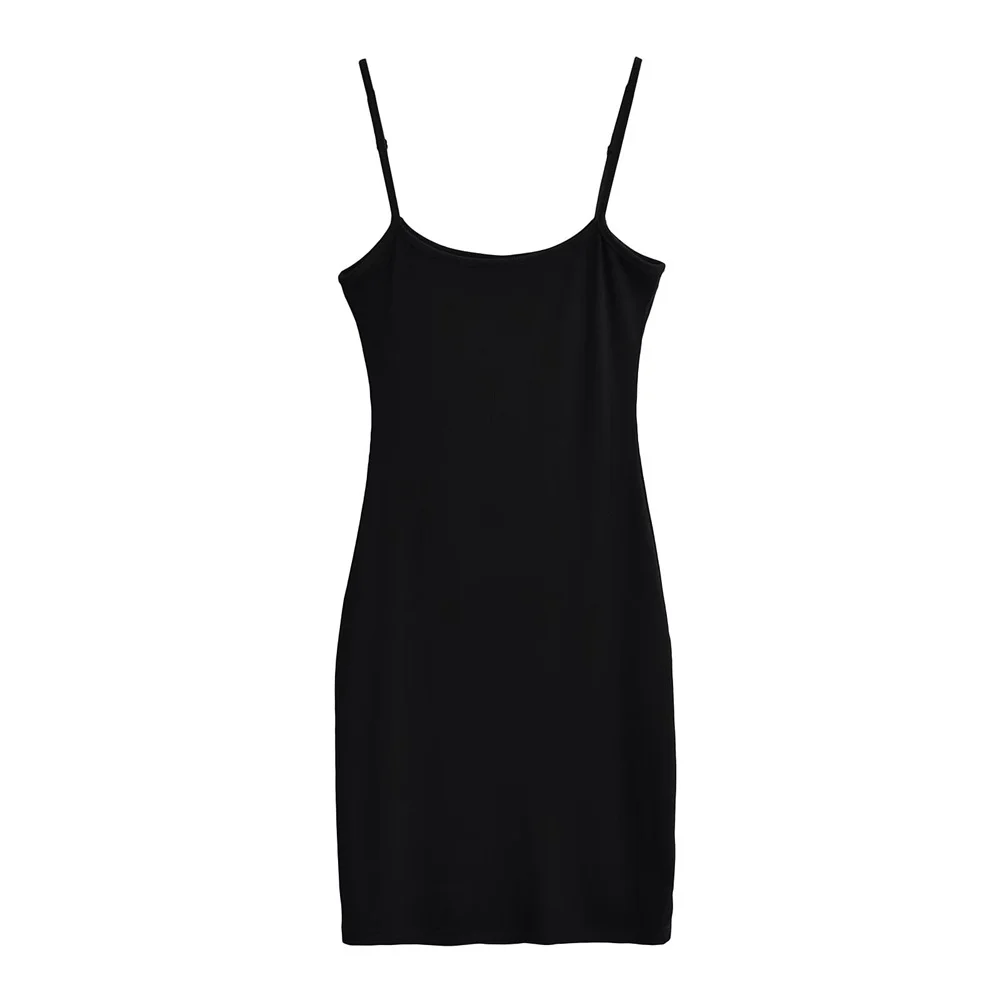 Ueong Trend Women's Solid Color Flat Thread Suspender Dress Summer New Elastic Bag Hip Skirt Short Skirt