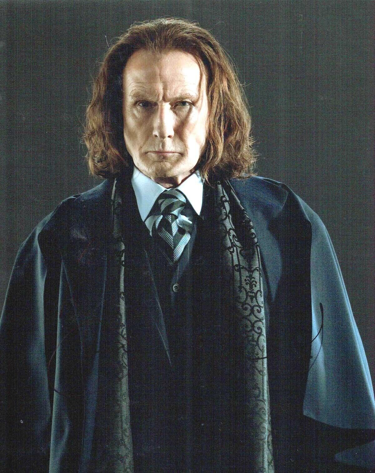 Bill NIGHY Rufus Scrimgeour Harry POTTER SIGNED 10x8 Movie Photo Poster painting AFTAL RD COA