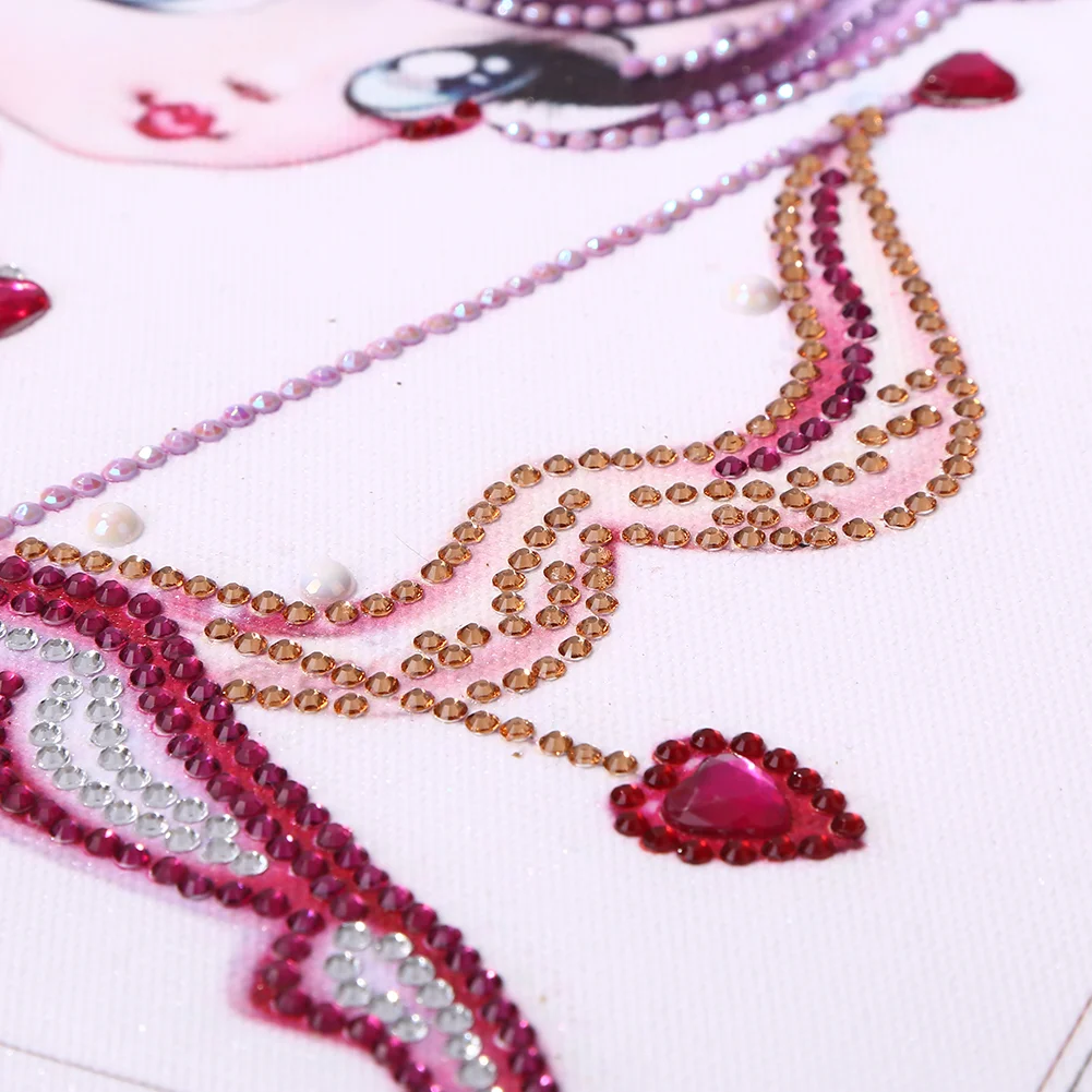 Diamond Painting Big Eye Doll 5D DIY Partial Special Shape Drill (YX012)