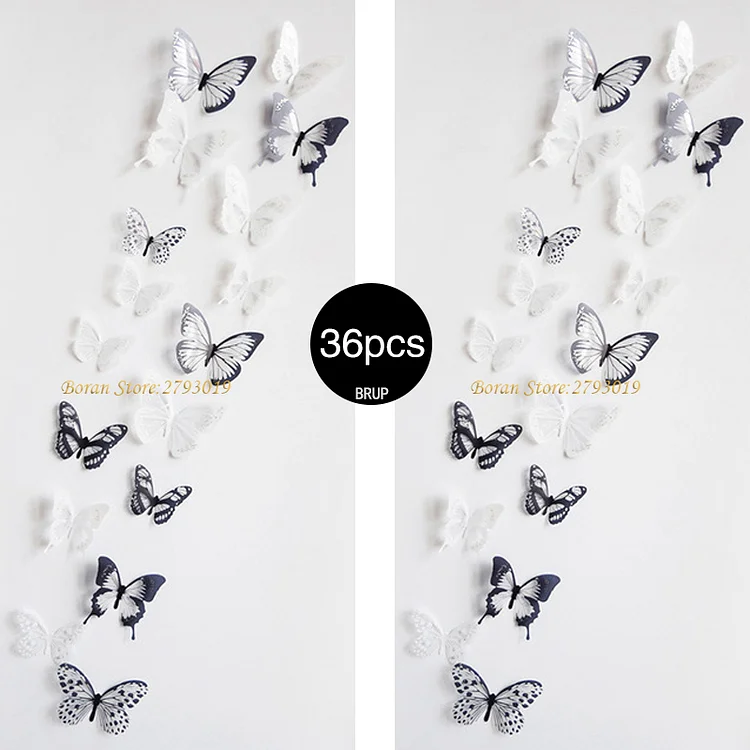 3D crystal butterfly creative home decorative art wall stickers