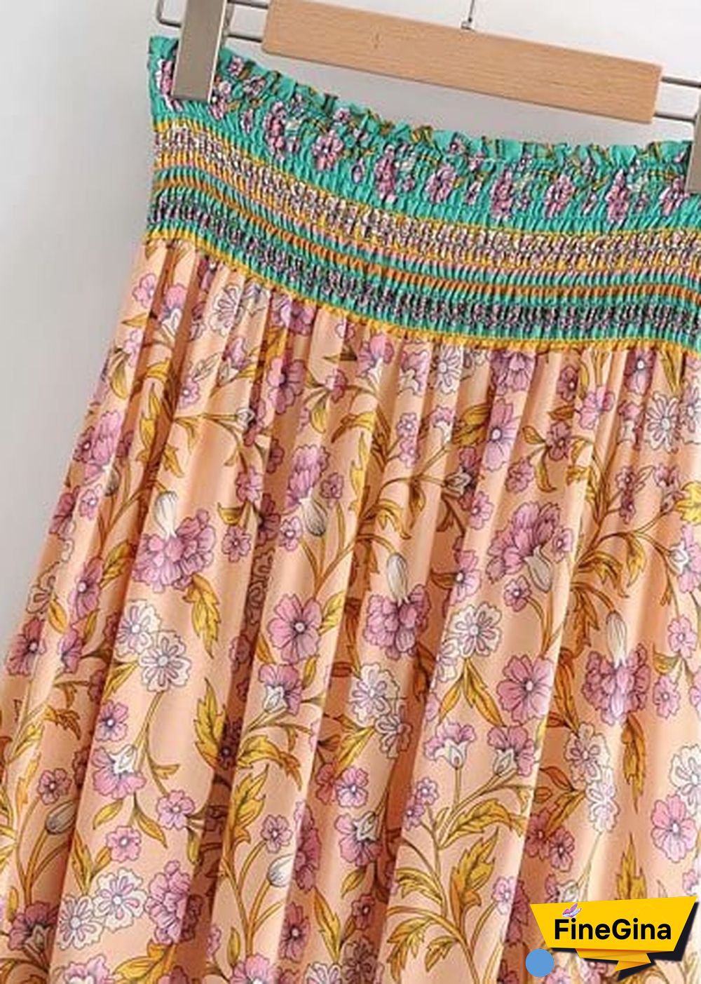 Boho Skirts in Rose Pink Aurelia For Women