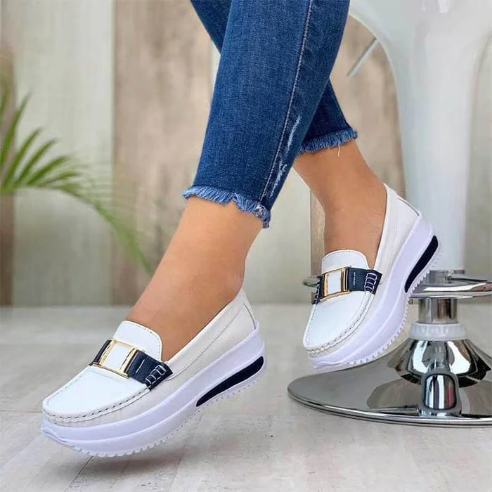 Women's Casual Comfortable Platform Loafers