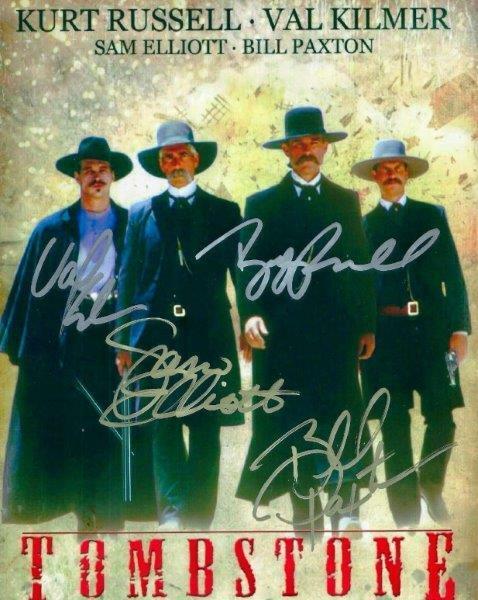 REPRINT - TOMBSTONE Cast Autographed Signed 8 x 10 Photo Poster painting Poster RP Man Cave