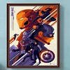Captain America - Rundbohrer Diamantmalerei - 40*50cm