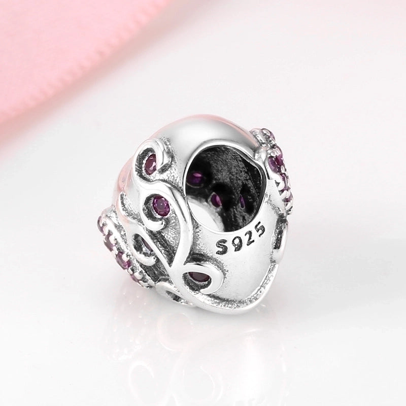 Minimalist Heart Shape Sterling Silver Inlay Zircon Jewelry Accessories