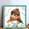 Winter Bird-11CT Stamped Cross Stitch Kit(40x40cm)
