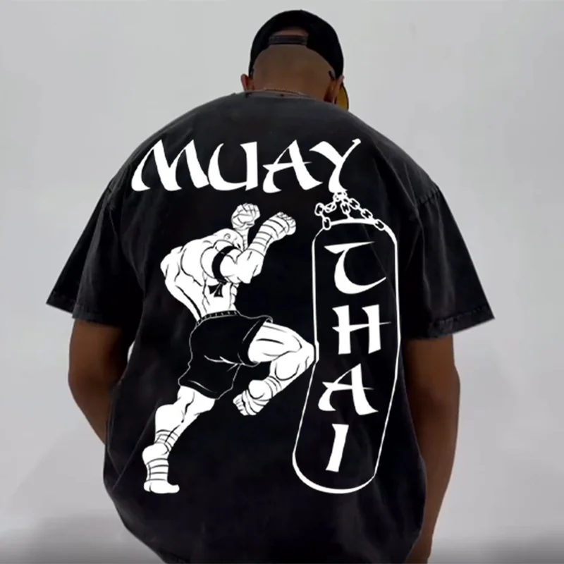 Oversized Venum Muay Thai Printed Casual T-shirt