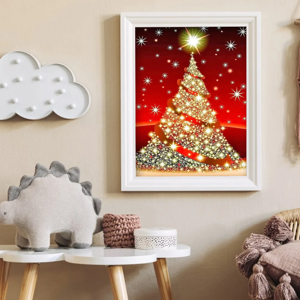 Diamond Painting - Full Round Drill - Christmas Tree(30*40cm)