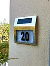 House Number LED Solar Lamp Waterproof Outdoor Address Number Sign Light