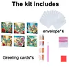 6pcs Diamond Painting Jewel Butterfly Greeting Card Kits with Envelopes for Family Friend Gifts
