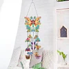 (US Only)Rotate Wind Chime Theme 2D/Flat DIY Wreath Butterfly Double-Side Diamond Pendant