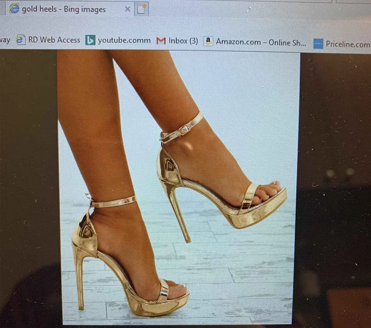 Custom Made Metallic Gold Heels |FSJ Shoes