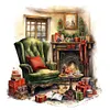 >SALE<5D DIY Full Round Drill Diamond Painting Indoor Sofa Kit Home Decor 30x30cm