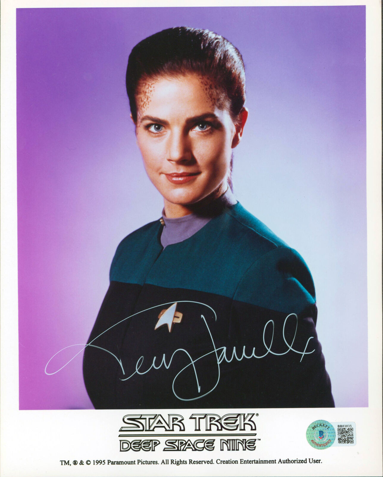 Terry Farrell Star Trek Deep Space Nine Authentic Signed 8x10 Photo Poster painting BAS #BB83035