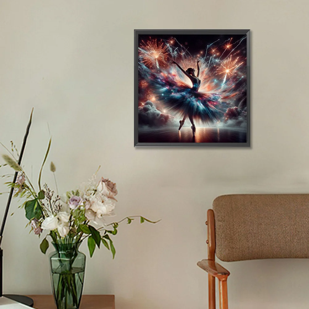 Diamond Painting - Full Round Drill - Dancing Beauty(Canvas|30*30cm)