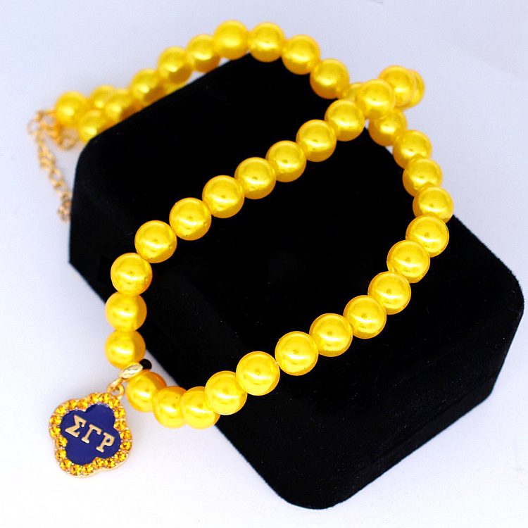 Temperament golden bead Buddha bead necklace