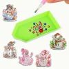 20pcs DIY Diamond Painting Keychain  | snowman (Single Side)