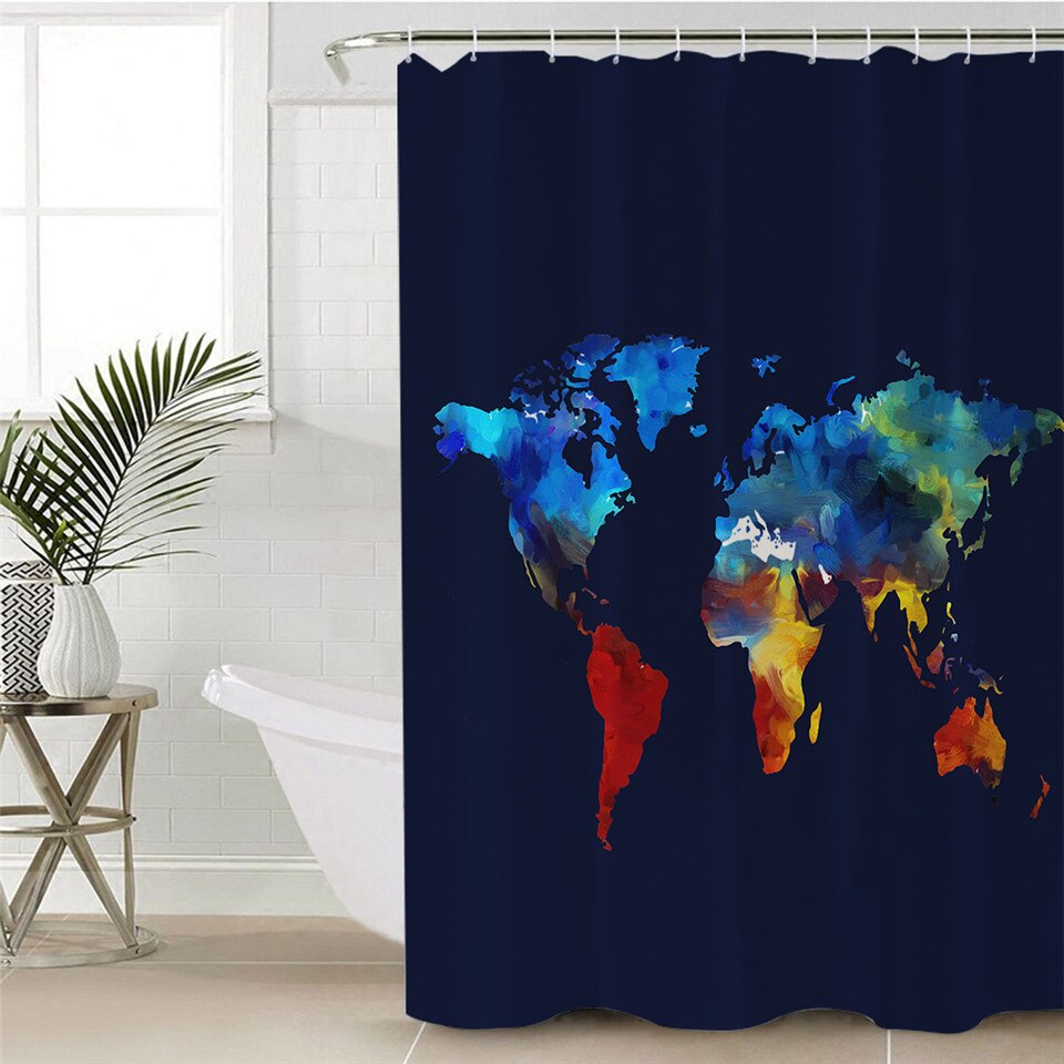 

Word Map - Print Shower Curtain, 180*180cm, 501 Original