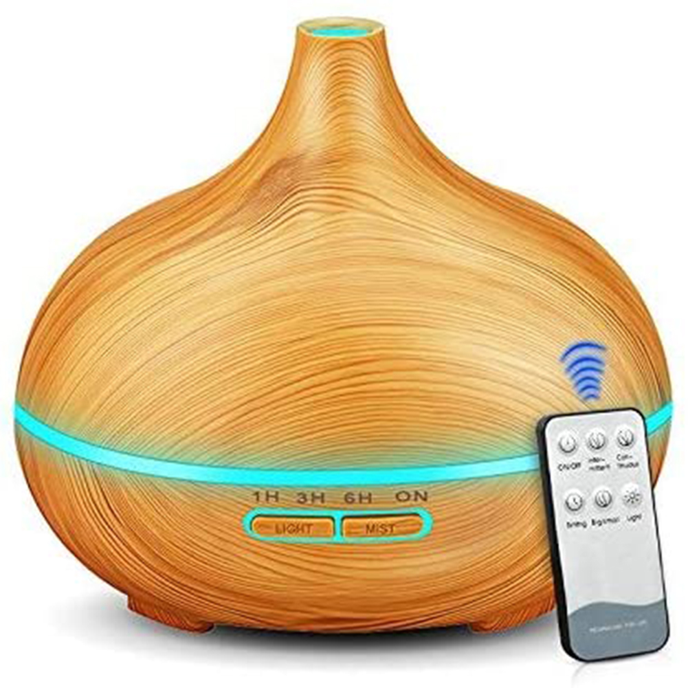 

Wood Grain Remote Control Ultrasonic Aroma Humidifier, 501 Original