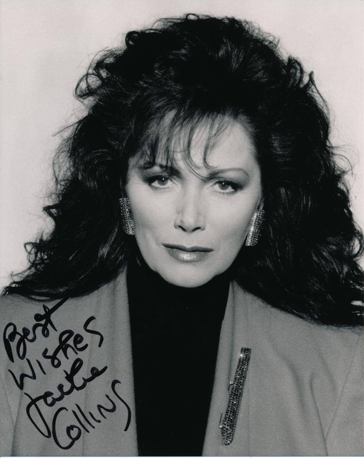 JACKIE COLLINS Signed Photo Poster paintinggraph Author Writer / Literature - preprint