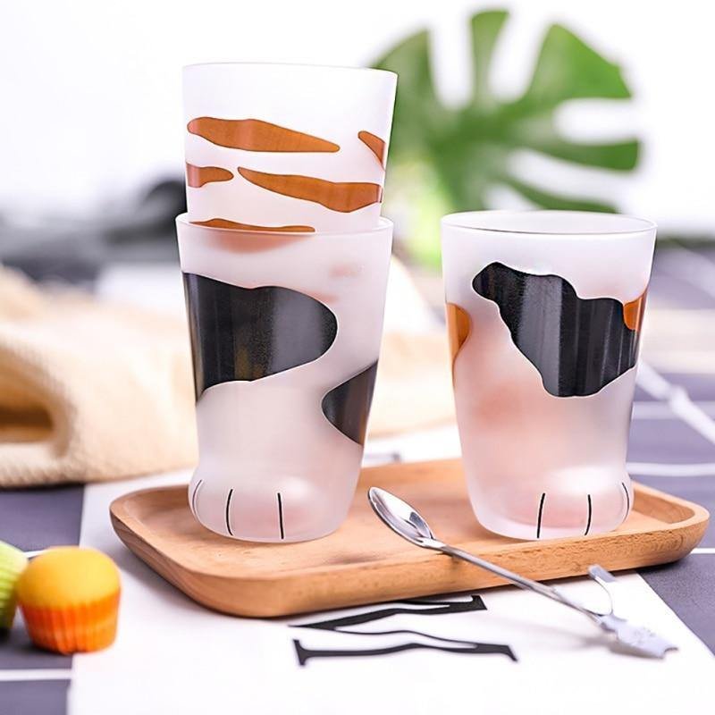 Cat Paw Glass Cups