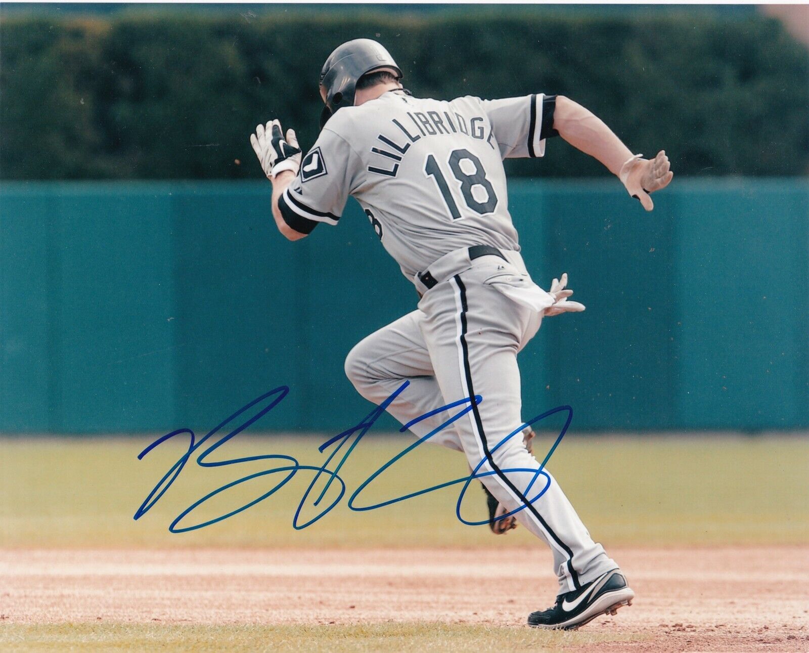 BRETT LILLIBRIDGE CHICAGO WHITE SOX ACTION SIGNED 8x10