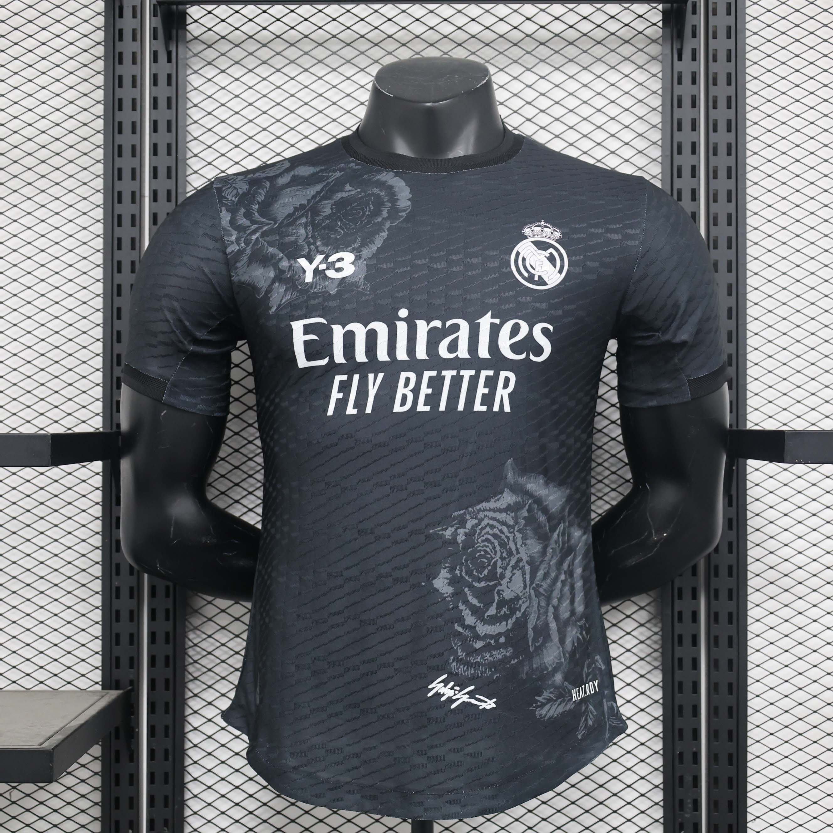 2024-2025 player version Real Madrid Y3 Edition blackFootball Shirt 1:1 Thai Quality